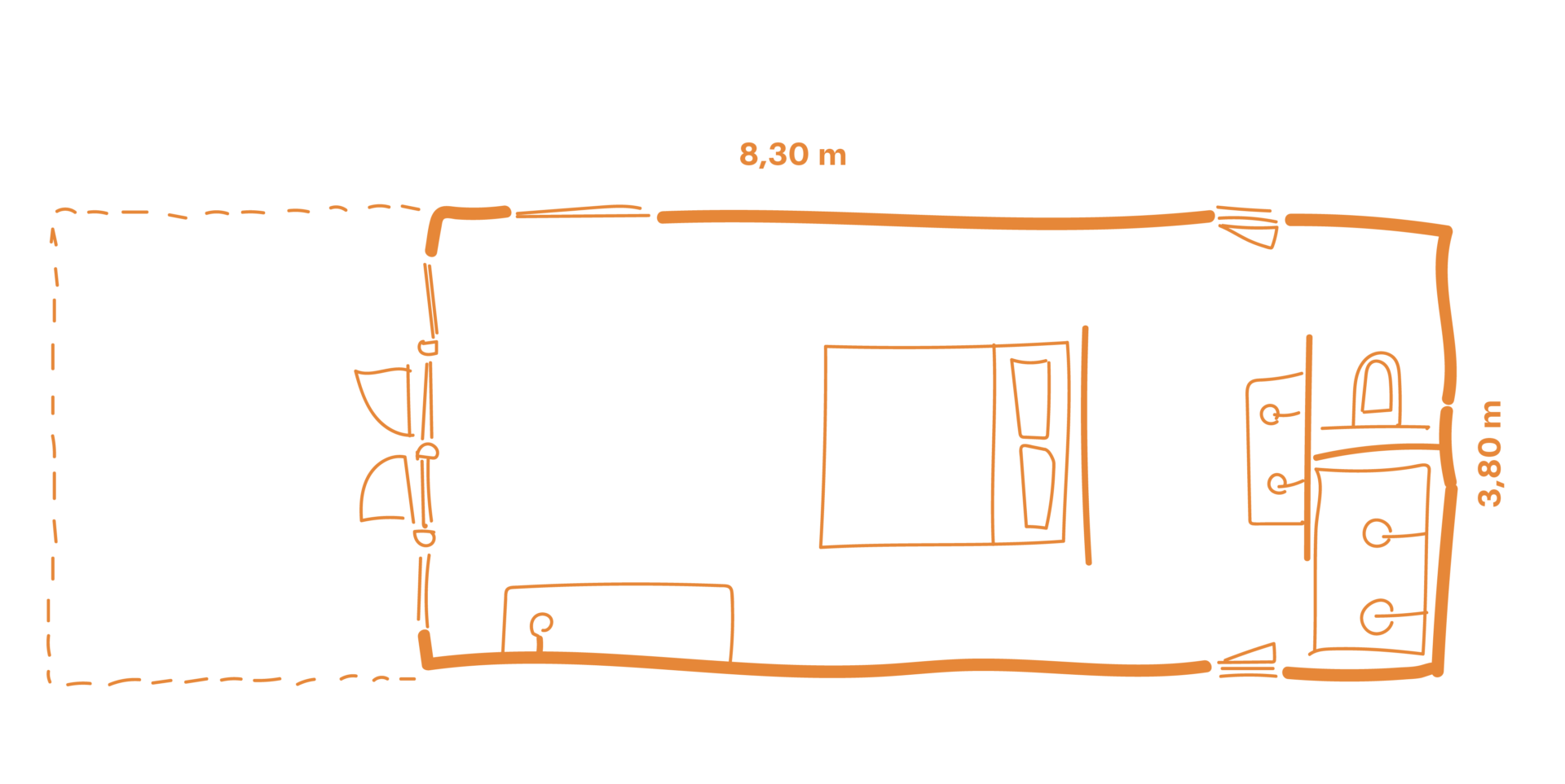 Grundriss Mobilheim LACET Aiven